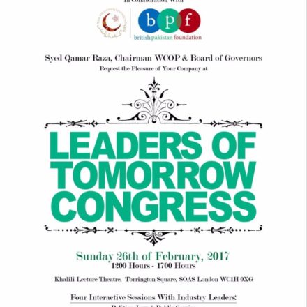 YPP Programme: PAW Festival – Leaders of Tomorrow Congress, SOAS
